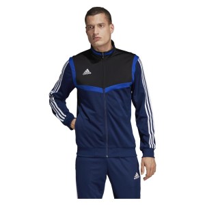 Adidas Tiro 19 Polyester Jacket Dark Blue-White
