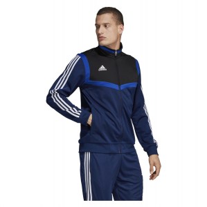 Adidas Tiro 19 Polyester Jacket Dark Blue-White