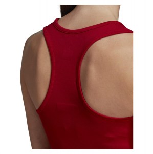 Adidas Womens Team 19 Compression Tank Top Power Red-White