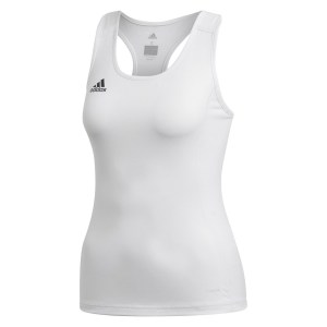 Adidas Womens Team 19 Compression Tank Top White