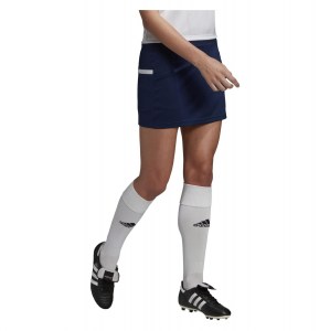 Adidas Womens Team 19 Skort Team Navy Blue-White
