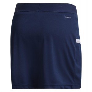 Adidas Womens Team 19 Skort Team Navy Blue-White
