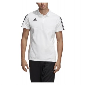 Adidas Tiro 19 Polo White-Black