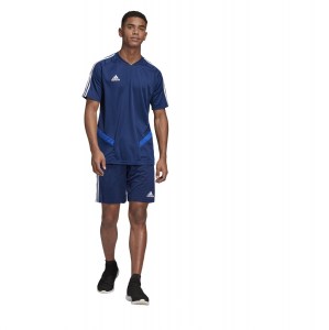 Adidas Tiro 19 Training Tee Dark Blue-Bold Blue-White