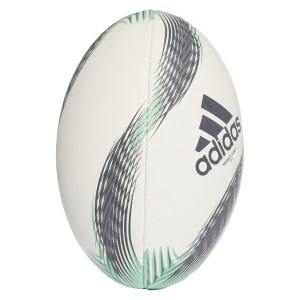 Adidas-LP Torpedo X-ebit Rugby Ball White-Black-Dgh Solid Grey-Hi-Res Green