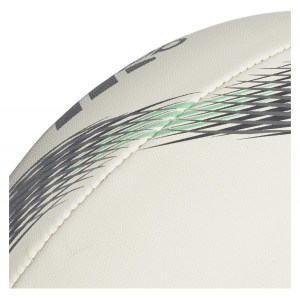 Adidas-LP Torpedo X-ebit Rugby Ball White-Black-Dgh Solid Grey-Hi-Res Green