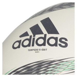 Adidas-LP Torpedo X-ebit Rugby Ball White-Black-Dgh Solid Grey-Hi-Res Green