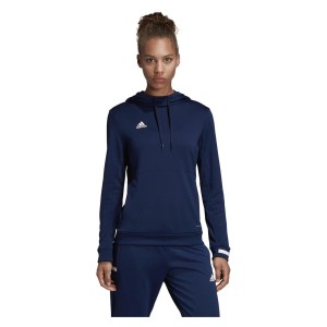 Adidas Womens Team 19 Hoody (w) Team Navy Blue-White