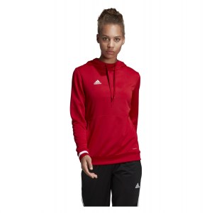 Adidas Womens Team 19 Hoody (w) Power Red-White