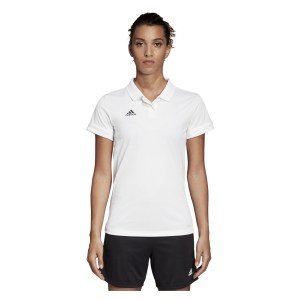 Adidas Womens Team 19 Polo (w) White