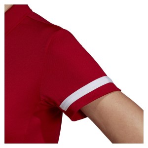 Adidas Womens Team 19 Polo (w) Power Red-White