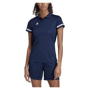 Adidas Womens Team 19 Polo (w) Team Navy Blue-White