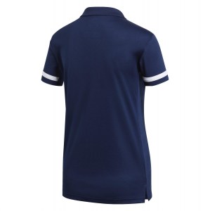 Adidas Womens Team 19 Polo (w) Team Navy Blue-White