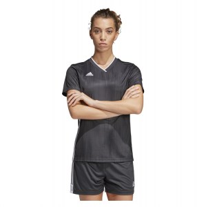 Adidas Womens Tiro 19 Jersey (w) Dgh Solid Grey-White