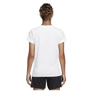 Adidas Womens Team 19 Short Sleeve Jersey (w) White