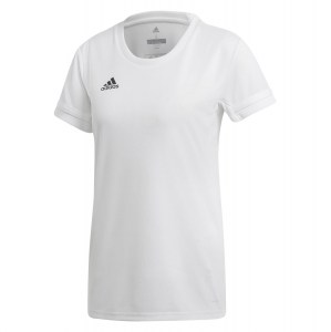 Adidas Womens Team 19 Short Sleeve Jersey (w) White