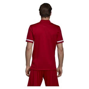 Adidas Team 19 Polo (m) Power Red-White