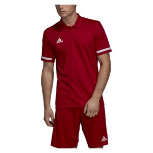 Adidas Team 19 Polo (m) Power Red-White