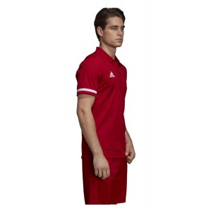 Adidas Team 19 Polo (m) Power Red-White