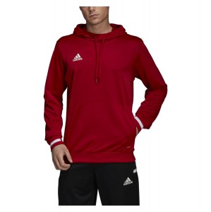 Adidas Team 19 Hoody (m) Power Red-White