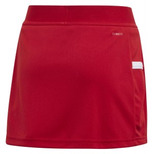 Adidas Womens Team 19 Skort Youth Power Red-White