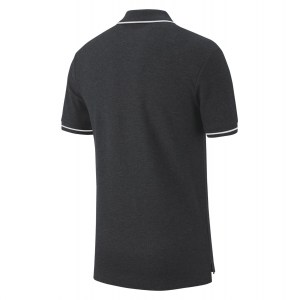 Nike Team Club 19 Polo Charcoal Heathr-White