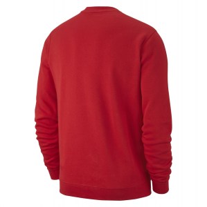 Nike Team Club 19 Crew Sweatshirt University Red-White