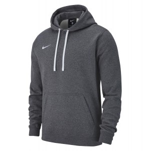 Nike Team Club 19 Hoodie Charcoal Heathr-Anthracite-White-White