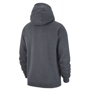 Nike Team Club 19 Hoodie Charcoal Heathr-Anthracite-White-White