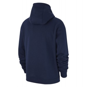 Nike Team Club 19 Hoodie Obsidian-Obsidian-White-White