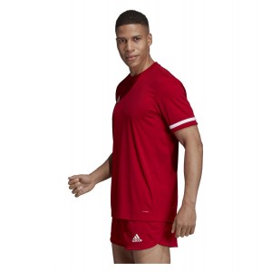 Adidas Team 19 Short Sleeve Jersey (m) Power Red-White