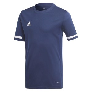 Adidas Team 19 Short Sleeve Jersey (m) Team Navy Blue-White
