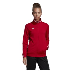 Adidas Womens Team 19 Track Jacket (w) Power Red-White