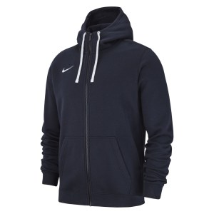 Nike Team Club 19 Full Zip Hoodie Obsidian-Obsidian-White-White