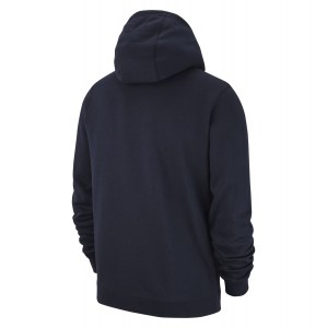 Nike Team Club 19 Full Zip Hoodie Obsidian-Obsidian-White-White