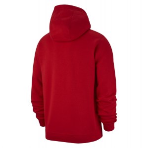 Nike Team Club 19 Full Zip Hoodie University Red-University Red-White