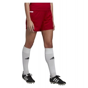 Adidas Womens Team 19 Knit Short (w) Power Red-White