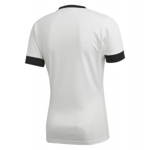 Adidas 3 Stripes Fitted Rugby Jersey White-Black