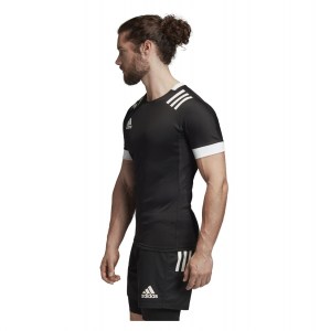 Adidas 3 Stripes Fitted Rugby Jersey