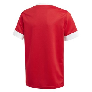 Adidas Kids 3 Stripes Rugby Jersey Scarlet-White
