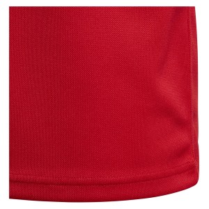 Adidas Kids 3 Stripes Rugby Jersey Scarlet-White