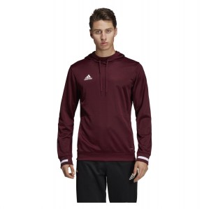 Adidas Team 19 Hoody (m) Maroon-White