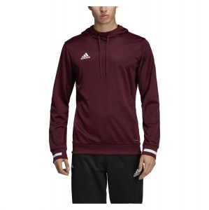 Adidas Team 19 Hoody (m) Maroon-White