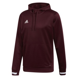 Adidas Team 19 Hoody (m) Maroon-White