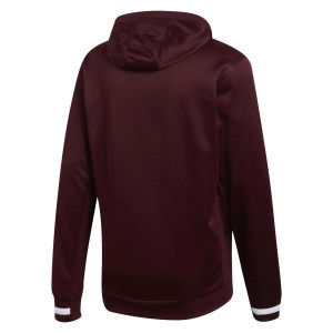 Adidas Team 19 Hoody (m) Maroon-White