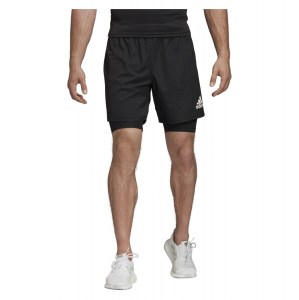 Adidas Classic 3s Rugby Shorts Black-White