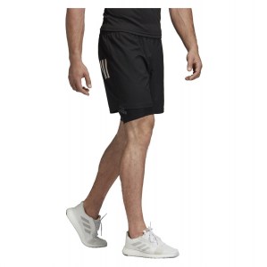 Adidas Classic 3s Rugby Shorts Black-White
