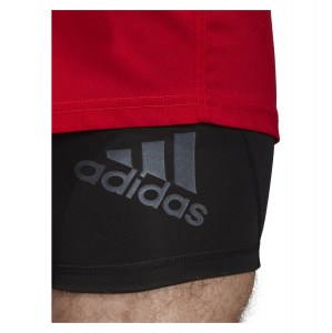 Adidas Classic 3s Rugby Shorts Scarlet-White