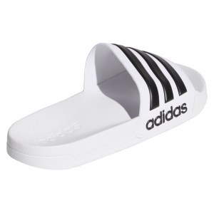 Adidas Adilette Cloudfoam Slides White-Black