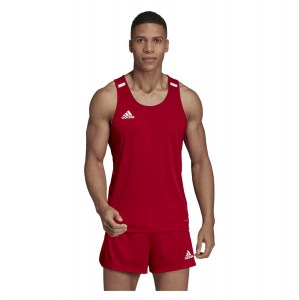 Adidas-LP T19 Singlet Power Red-White